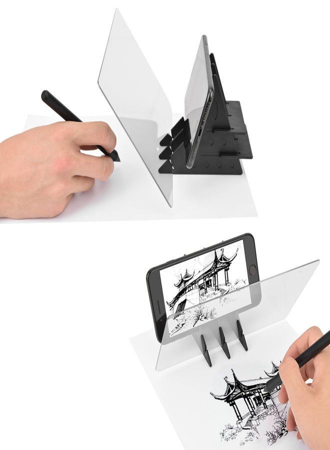 لوحة استنسل، صندوق إضاءة، لوحة تتبع الرسم، لوحة رسم، مرآة انعكاس، تعتيم الهاتف - Image 2