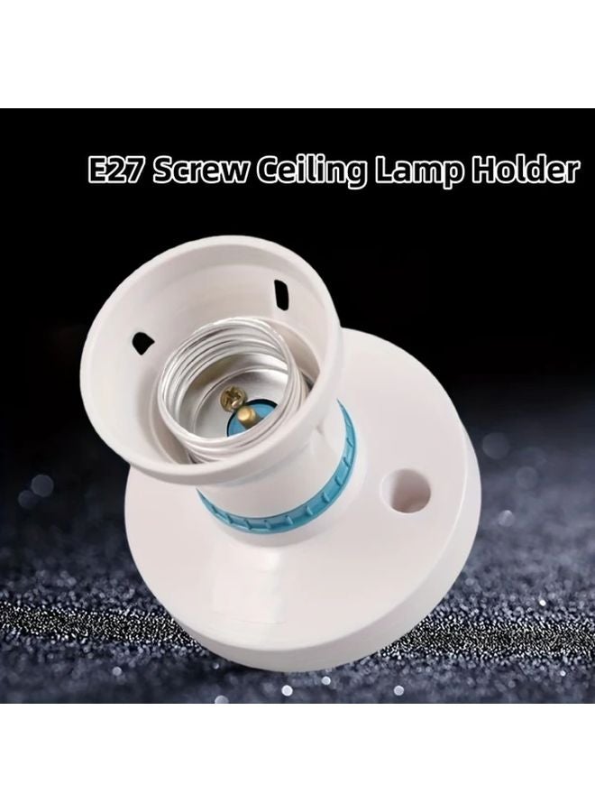 1pc E27 Screw Ceiling Lamp Holder Heat Resistant LED Light Base - Image 2