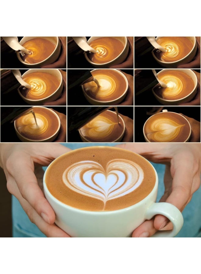 350ml Stainless Steel Milk Frothing Pitcher for Coffee Machine, Milk Jug with Measurement Markings, Coffee Milk Steaming and Frothing Pitcher for Cappuccino, Espresso and Barista Use - Image 5