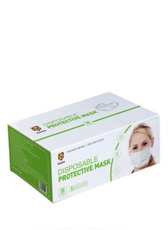 Dada 50 Piece Disposable White Face Mask  - Image 1