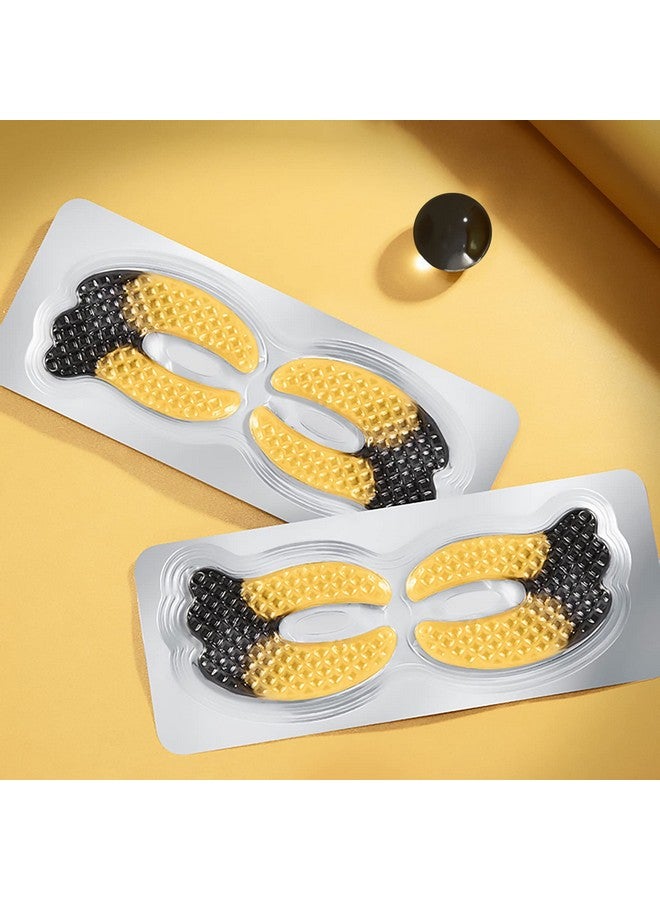 إي سي دي آي كان دويت قناع عين من الذهب عيار 24 قيراطًا من ICANdOIT لعلاج الهالات السوداء والانتفاخات، ومضاد للشيخوخة والتجاعيد مع حمض الهيالورونيك والكولاجين، رقعة عين للعناية بمنطقة العين لجميع أنواع البشرة، 21 زوجًا - Image 4