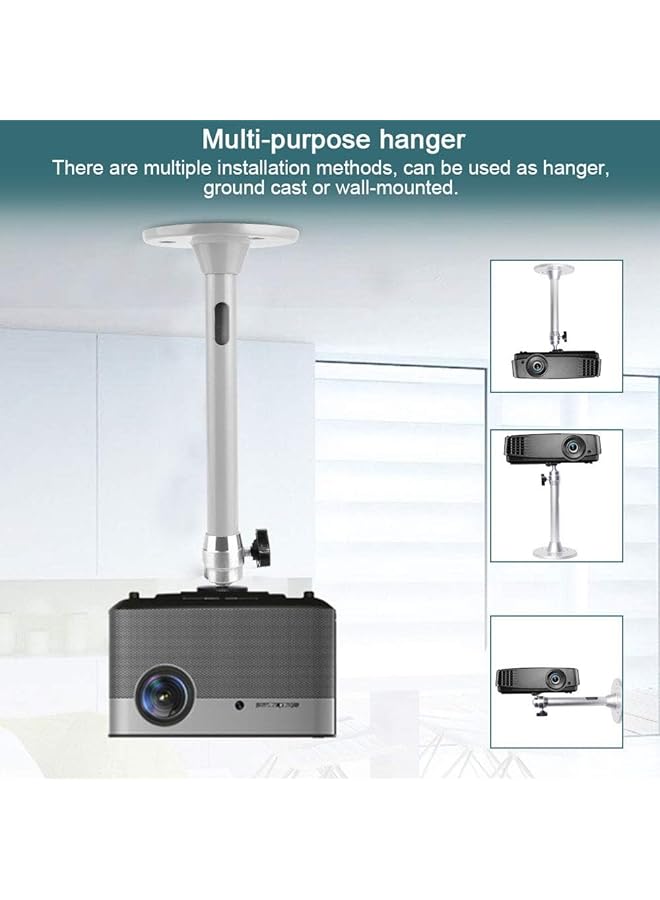 erorex Projector Wall Mini Ceiling Mount Stand Universal Projector Ceiling Mount Bracket 360 Swivel 90 Tilt Wall Mount Hanger Tilt And Swivel Projector Holder For Most Mini Projector Bracket  - Image 3