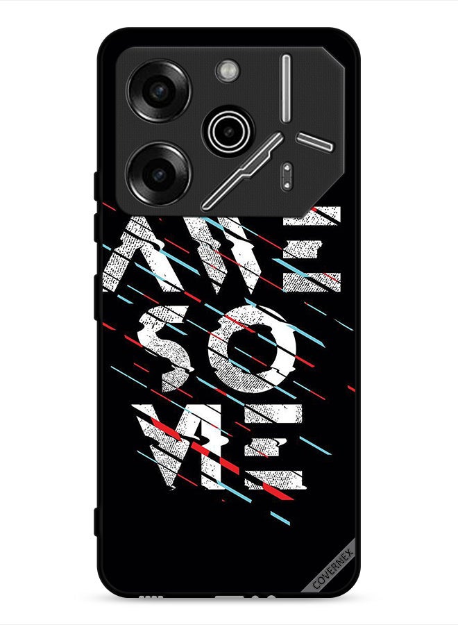 Covernex Tecno Pova 6 Pro 5G Protective Case Cover Calligraphy Word Awesome - Image 1