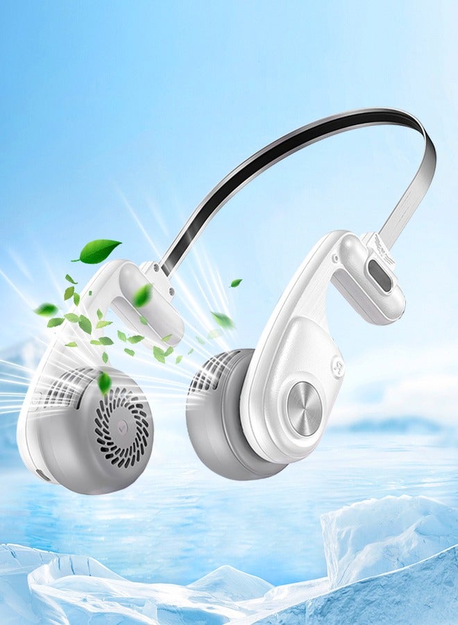 360° Surround Airflow Neck Fan Rechargeable, Portable Bladeless Neck Fan, Low Noise, Lightweight Durable, Suitable For Sports, Camping, Travel, Walking - Image 1