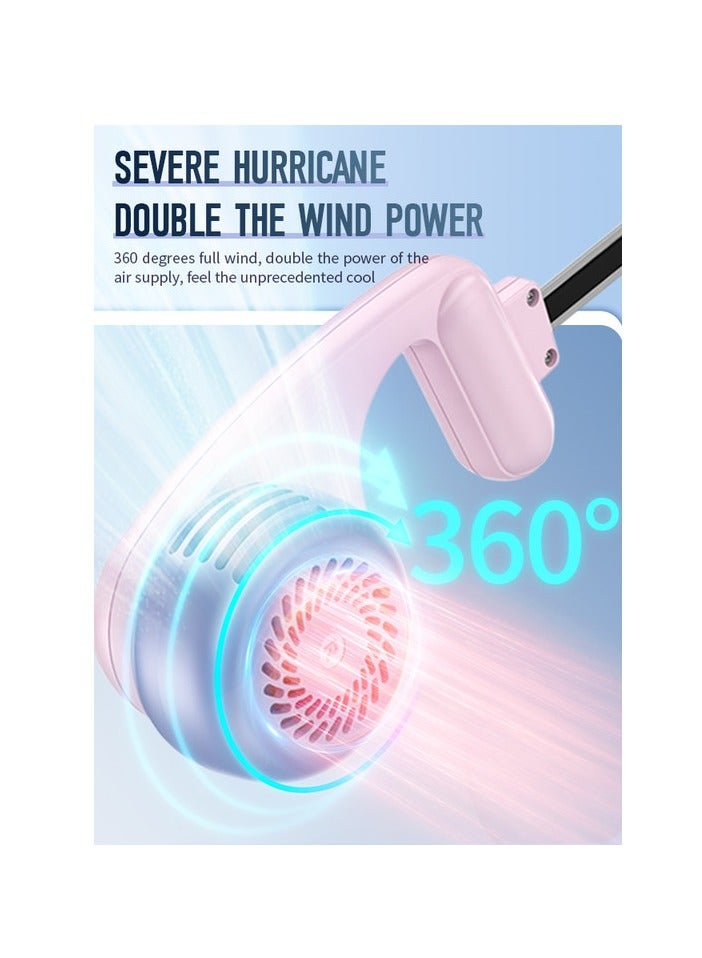 360° Surround Airflow Neck Fan Rechargeable, Portable Bladeless Neck Fan, Low Noise, Lightweight Durable, Suitable For Sports, Camping, Travel, Walking - Image 3