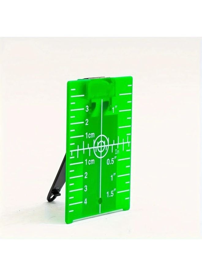 Green Magnetic Laser Level Target Plate With Stand And Bubble Level - Image 5