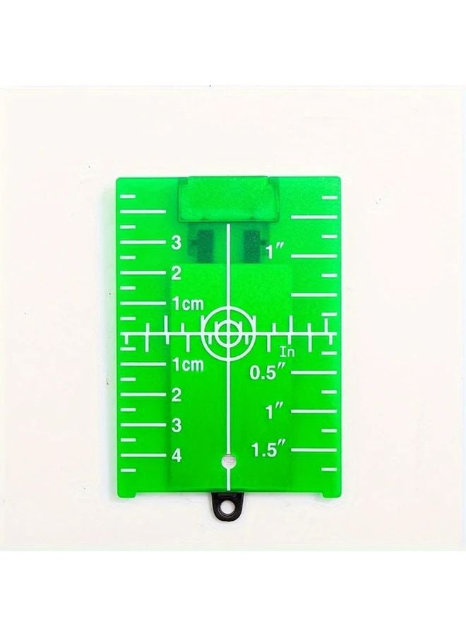 Green Magnetic Laser Level Target Plate With Stand And Bubble Level - Image 1