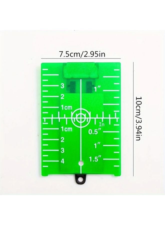 Green Magnetic Laser Level Target Plate With Stand And Bubble Level - Image 4