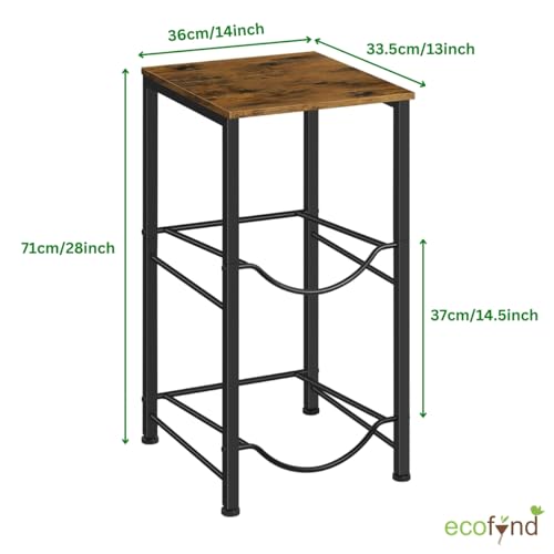 ecofynd 2 Tier Water Dispenser Stand with Top Shelf, Heavy Duty Water Cooler Storage Rack, 20 Litre Engineered Wood & Metal Bottle Holder for Home & Kitchen, Office, School, Hospitals, Restaurants - Image 3