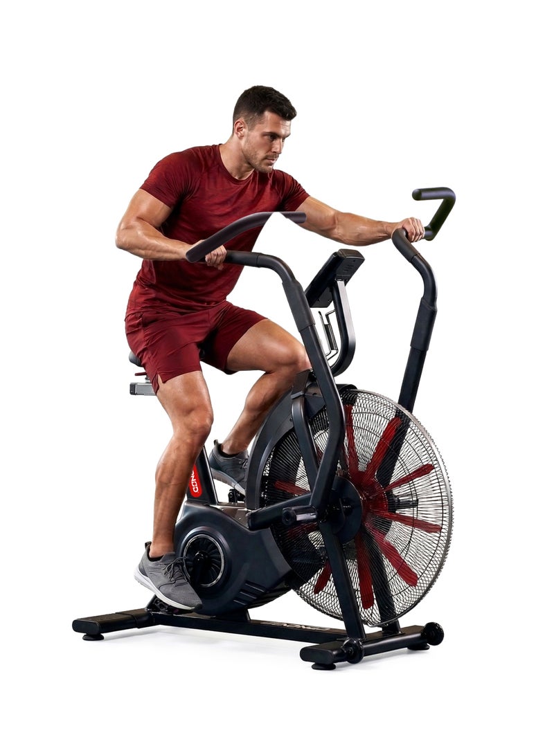 Sparnod Fitness دراجة سبايرنود فيتنس SAB-13 التجارية – عجلة مروحة، 165 برنامج محدد مسبقًا، وحدة تحكم فترات، مقعد مريح قابل للتعديل، مستشعر معدل ضربات القلب، إطار فولاذي ثقيل، سعة 150 كجم - Image 1