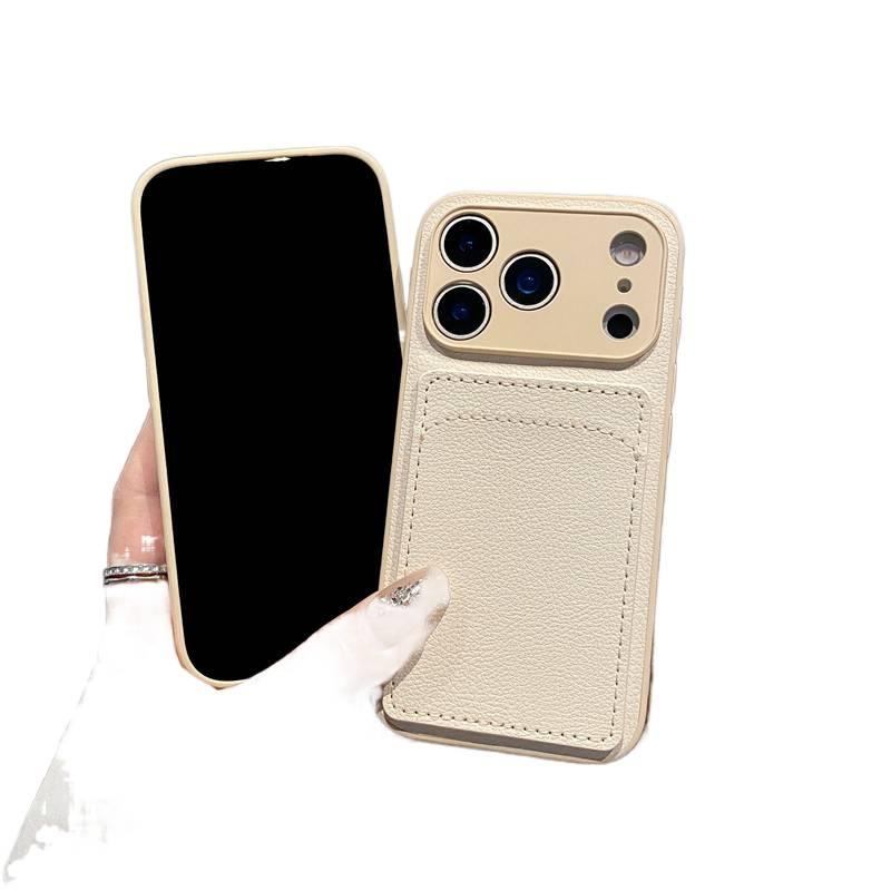Protective Case | Green | Leather Texture | Card Holder | Drop Protection | Shockproof Cover for iPhone 16 / 16 Plus / 16 Pro / 16 Pro Max - Image 4