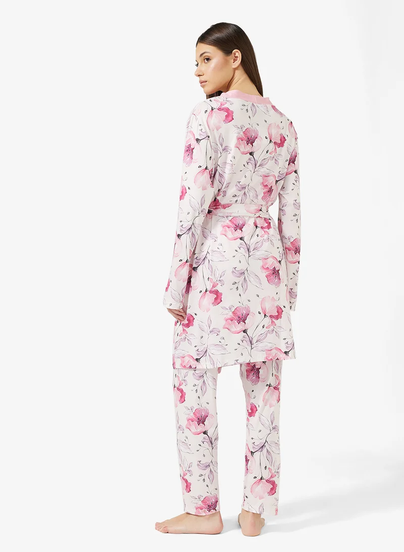 ELLA 3 Piece Floral Pyjama Set