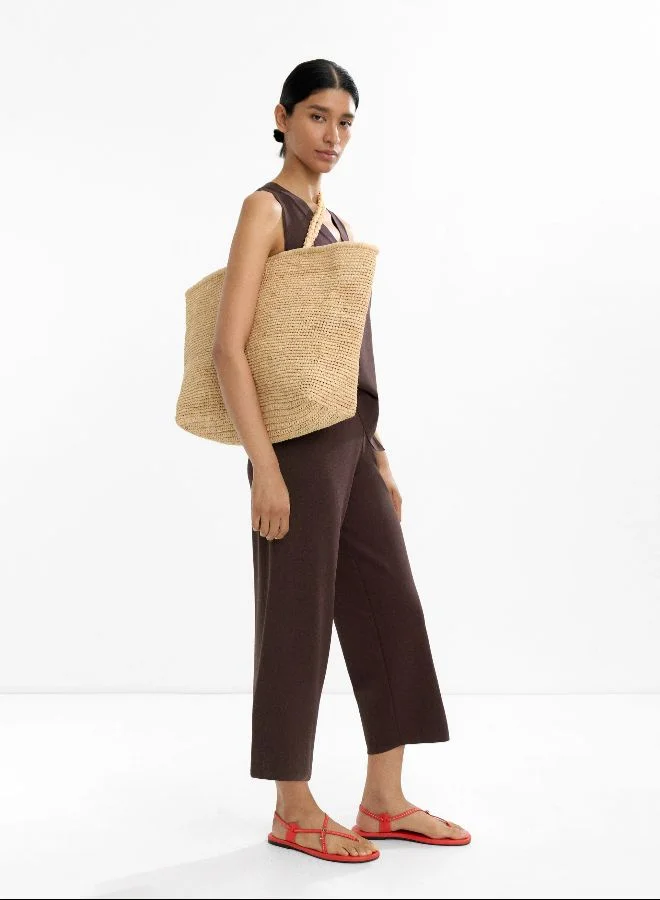 PARFOIS Cropped Knit Pants