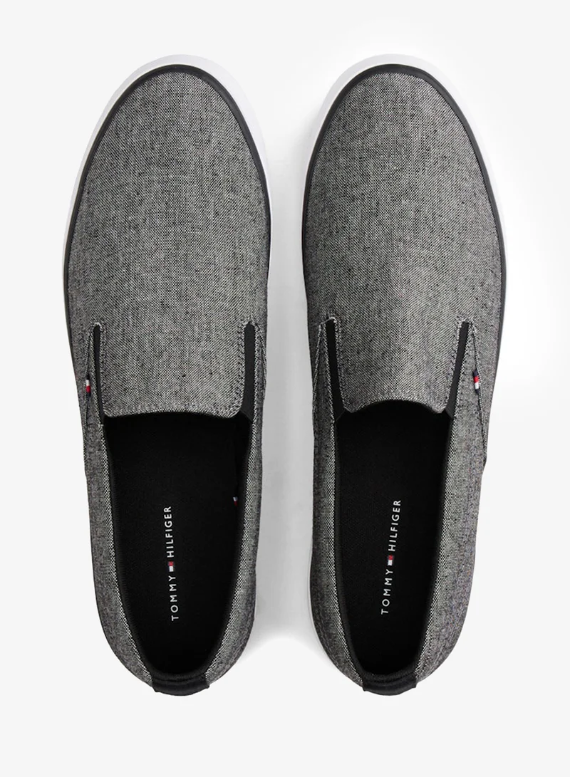 TOMMY HILFIGER Black Harlem Core Slip Low Top Sneakers for Men | Best Price UAE