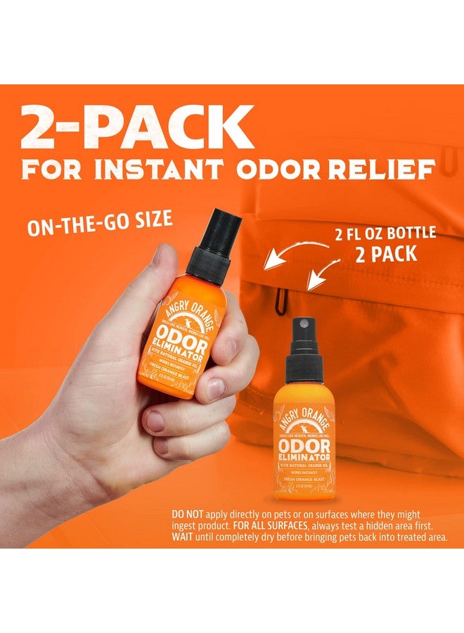 Pet Odor Eliminator For Home And Traveling Pack Of 2, Travel Size 2Oz, Pet Smell Remover SpraysWorks On Indoor, Outdoor, And NonLeather Furniture, Meets Tsa Guidelines