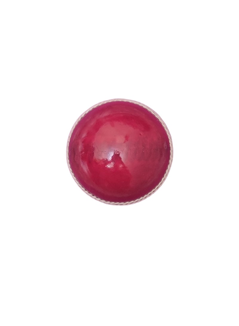 Generic Red Club Leather Cricket Balls – Pack of 6 - Image 3