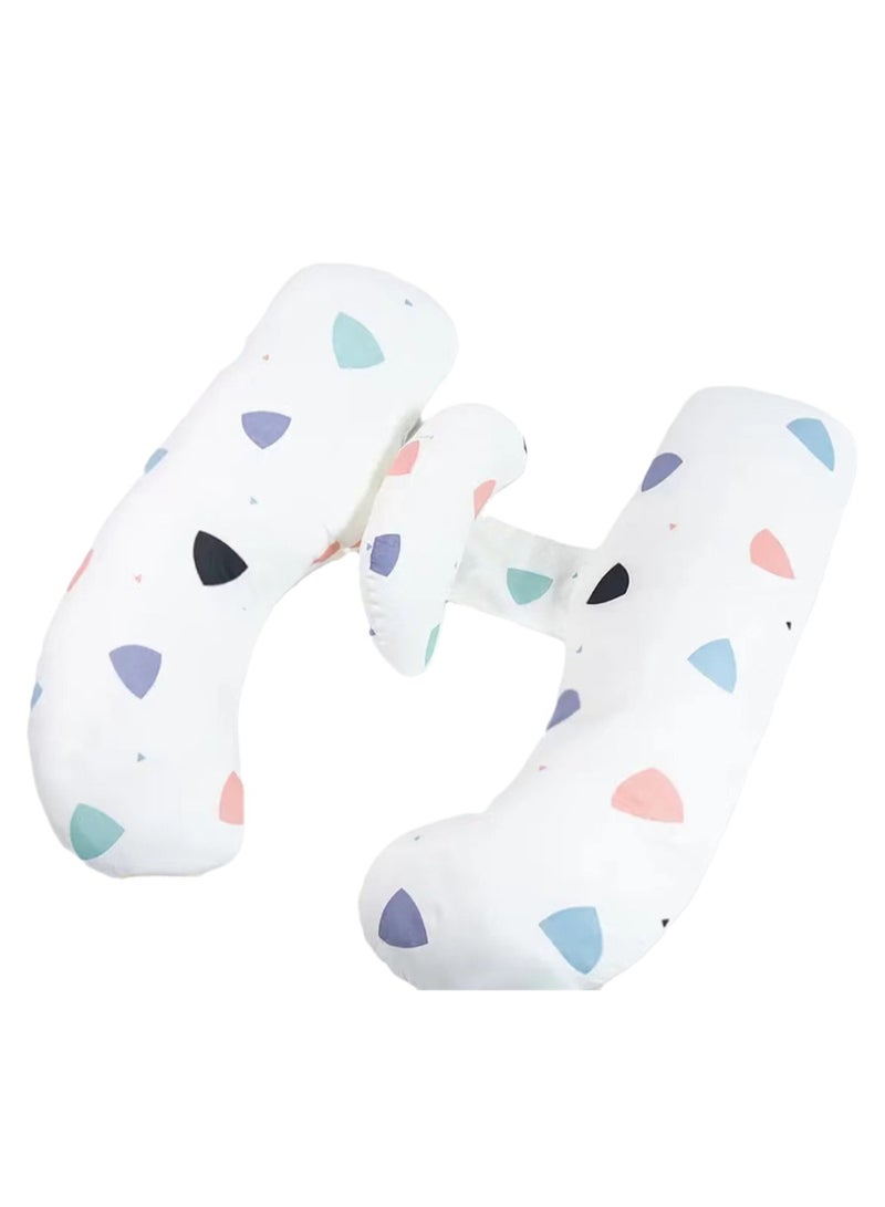 Multifunctional abdominal support pregnancy pillow pure cotton cushion pillow U-shaped sleeping pillow - Image 1