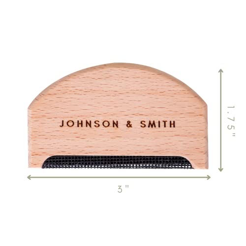 Johnson Smith Sweater Comb - Cashmere Sweater Shaver Lint Scraper - Easy Grip Comb - Multifunction Fabric Clothes Shaver Pill Remover - Travel Pilling Remover Brush with Pouch - Image 4