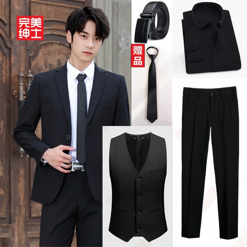 Perfect Gentleman Upgraded Suit Suit Men'S Suit Jacket Business Casual Professional Formal Dress Wedding Companion - Image 1