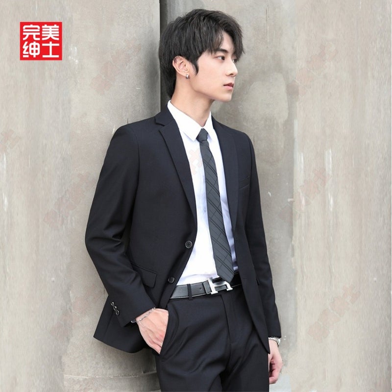 Perfect Gentleman Upgraded Suit Suit Men'S Suit Jacket Business Casual Professional Formal Dress Wedding Companion - Image 3