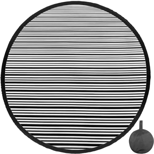 HiYi Dent Repair Line Dent Foldable Lined Dent Reflector Board Cloth Portable Flexible Reflector Line Board Scratch for Dent Remover Automotive Dent Fix Tools Dent Panel Striped Light Board 35CM - Image 1