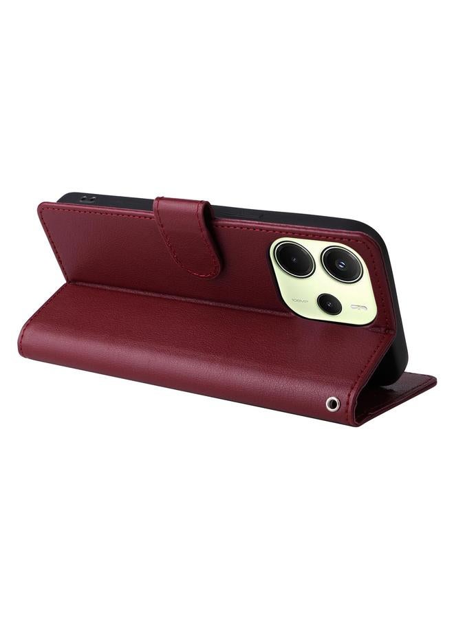 erorex Case For Redmi Note 14 4G 164.84mm 3-Card Slots Multifunctional Leather Phone Case - Image 5