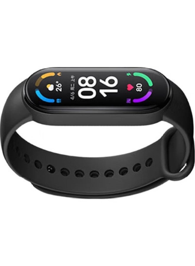 Kovol Compatible With Xiaomi Band 7 Strap 7Nfc/6/6Nfc/5/5Nfc Wristband Accessory, Colorful Replacement Strap, Universal For Xiaomi, Breathable Sports Band, Black - Image 2