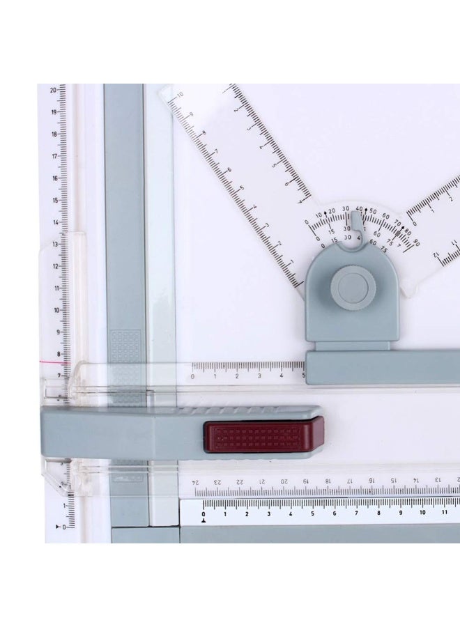 Mordely A3 Drawing Table Board, Adjustable Measuring System Angle Parallel Motion Drawing Board - Image 4