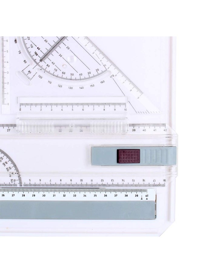 Mordely A3 Drawing Table Board, Adjustable Measuring System Angle Parallel Motion Drawing Board - Image 5