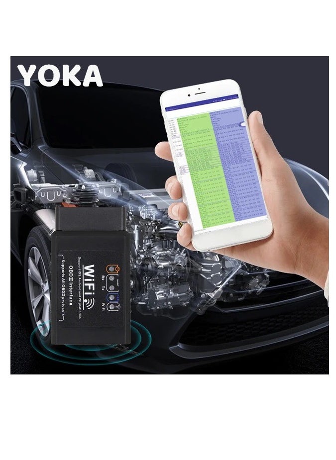 يوكا - ماسح YOKA WiFi OBD2 – الكشف الفوري عن أعطال السيارة وأداة التشخيص، متوافق مع iOS، أندرويد وويندوز - Image 1