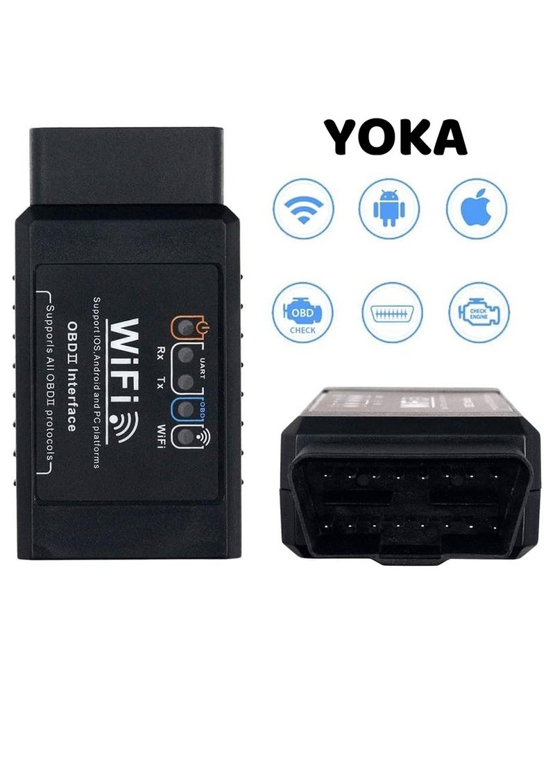 يوكا - ماسح YOKA WiFi OBD2 – الكشف الفوري عن أعطال السيارة وأداة التشخيص، متوافق مع iOS، أندرويد وويندوز - Image 1