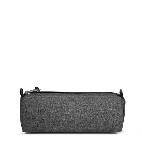 EASTPAK Benchmark Single Pencil Case – Water-Resistant Polyester, Zipper Compartment, Lightweight & Durable, Black Denim - Image 3