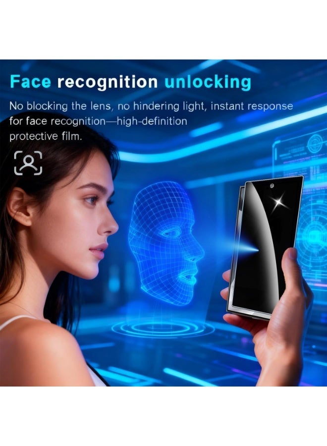 موز [2 Pack] Privacy Screen Protector for Samsung Galaxy S24 Ultra, Anti-Spy 9H Tempered Glass, Full Coverage, Scratch Resistant,28 ° Full Screen Anti-peeping (Samsung Galaxy S24 Ultra) - Image 5