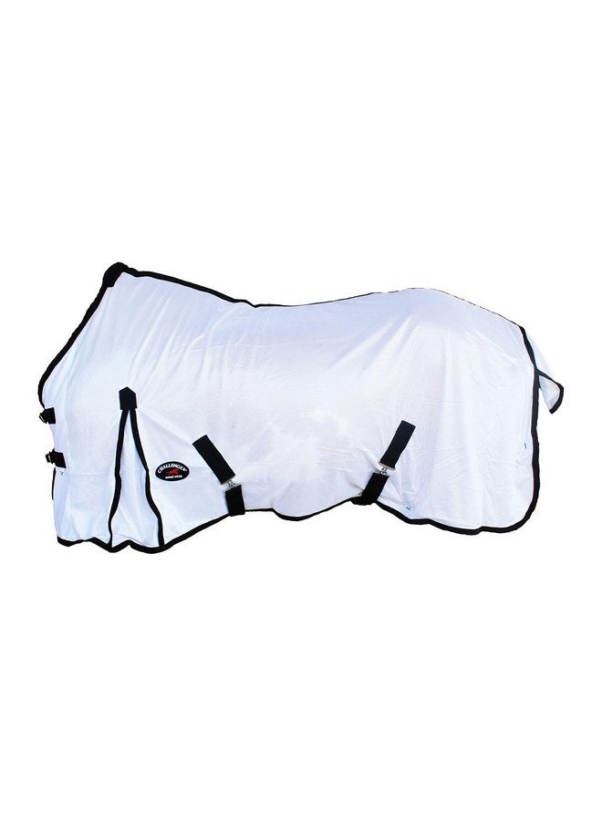 CHALLENGER 74" Horse Mesh Airflow Summer Crim Sheet أبيض 7322