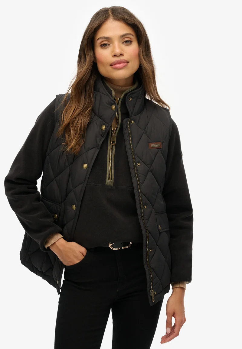 Superdry  Cord Trimmed Liner Gilet for Women | Best Price UAE