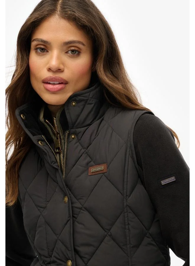 سوبر دراي سترة مبطنة بحافة مزخرفة