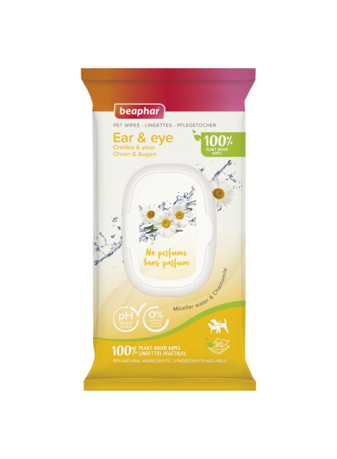 beaphar Pet Wipes Ear & Eye (30 Wipes)  - Image 1