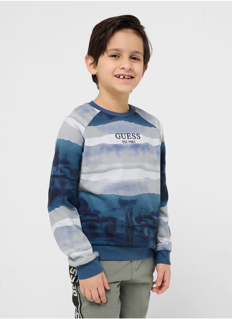 GUESS Kids Logo Detail T-Shirt  - Image 1