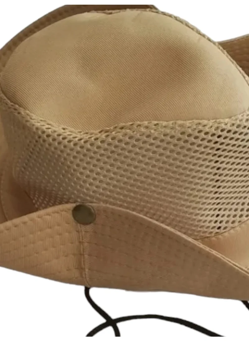 تيزجيلسين Net Safari Hat with Non-Flagging Pattern