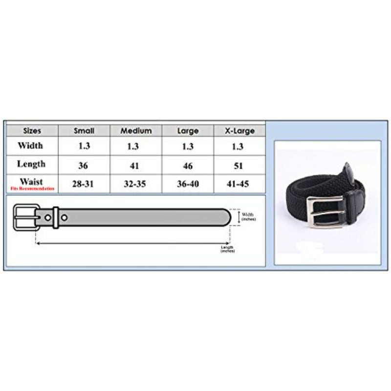 Canvas Elastic Fabric Woven Stretch Multicolo Braided Belts - Image 4