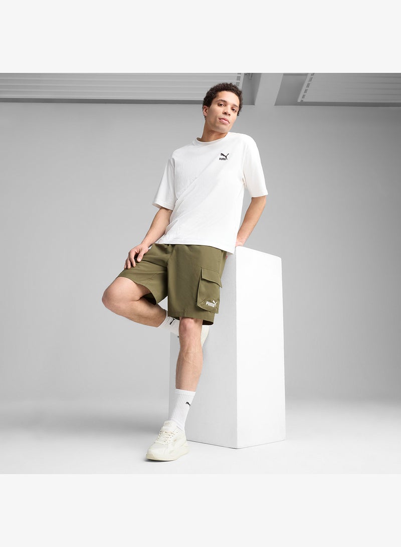 PUMA 9" Essential No. 1 Logo Woven Cargo Shorts - Image 3