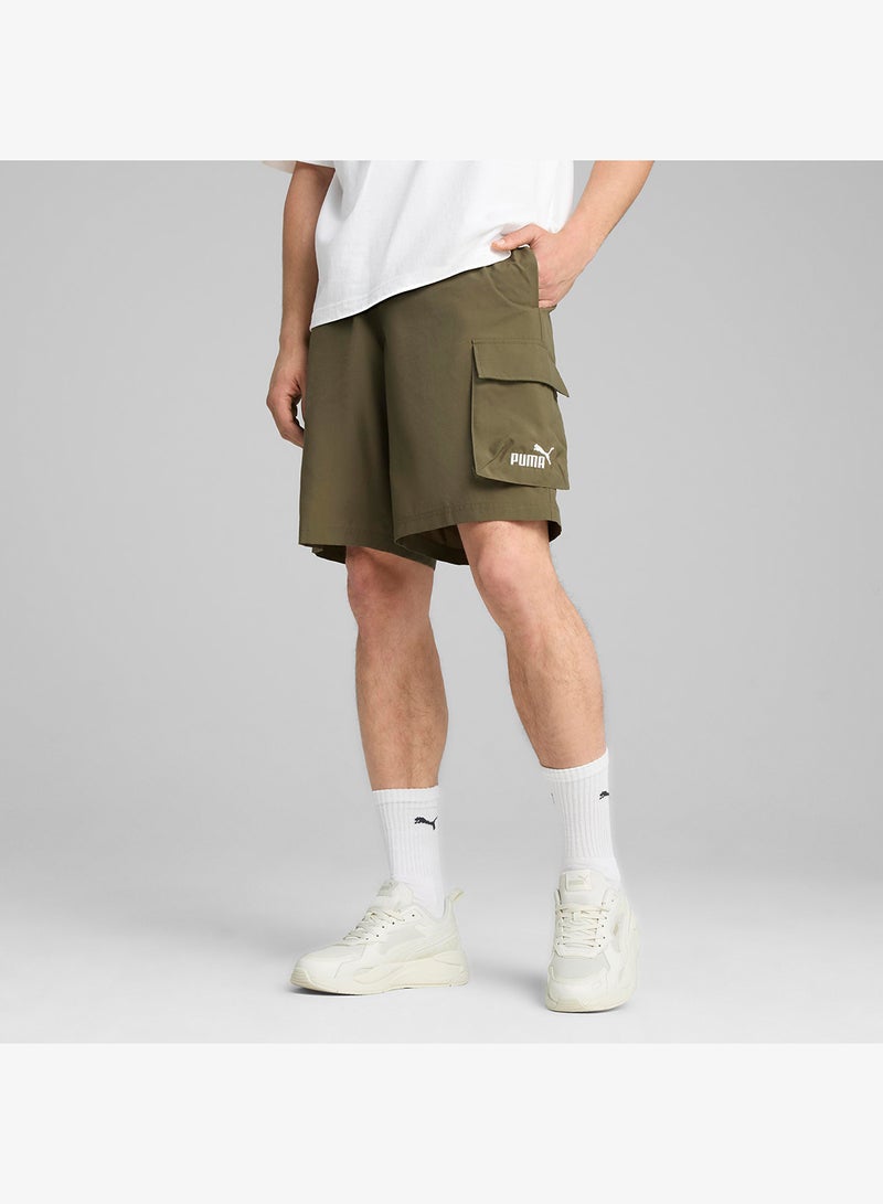 PUMA 9" Essential No. 1 Logo Woven Cargo Shorts - Image 1