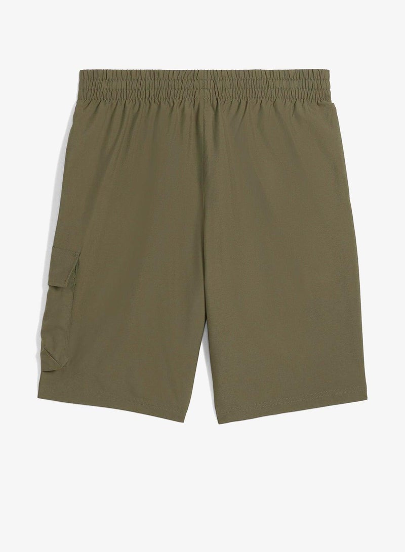 PUMA 9" Essential No. 1 Logo Woven Cargo Shorts - Image 5