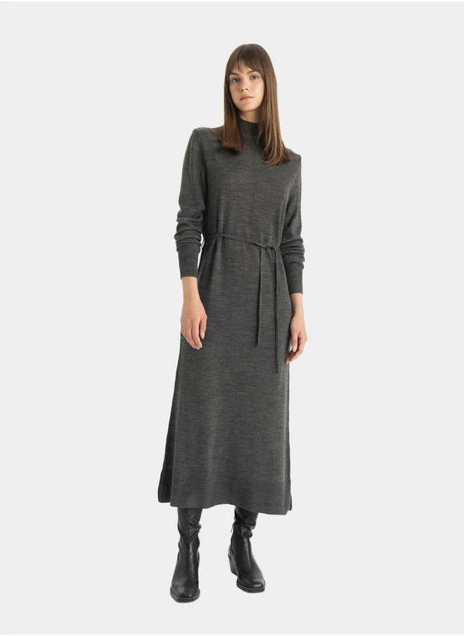DeFacto Belted Knit Dress
