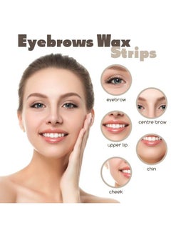 Maitys 400 Pieces Eyebrows Wax Strips Eyebrow Hair Removal Wax Paper Facial Waxing Strips For Women Girls Men Eyebrow Body Face Lip (0.39 X 1.97 Inch) 400 Count (Pack Of 1)  - Image 4