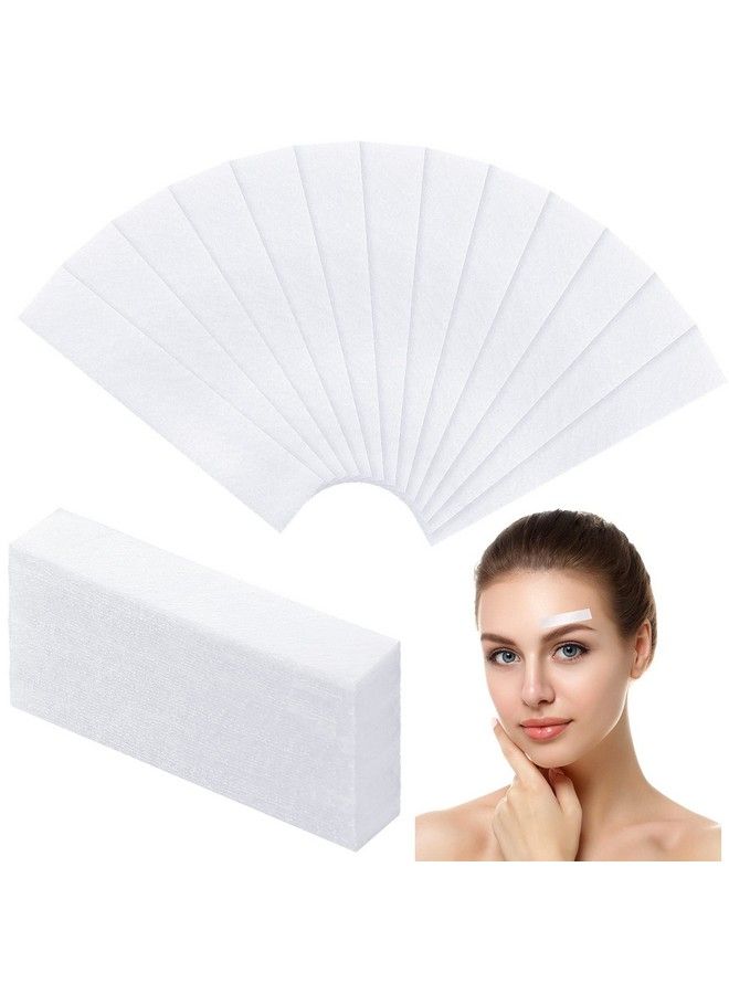 Maitys 400 Pieces Eyebrows Wax Strips Eyebrow Hair Removal Wax Paper Facial Waxing Strips For Women Girls Men Eyebrow Body Face Lip (0.39 X 1.97 Inch) 400 Count (Pack Of 1) - Image 1