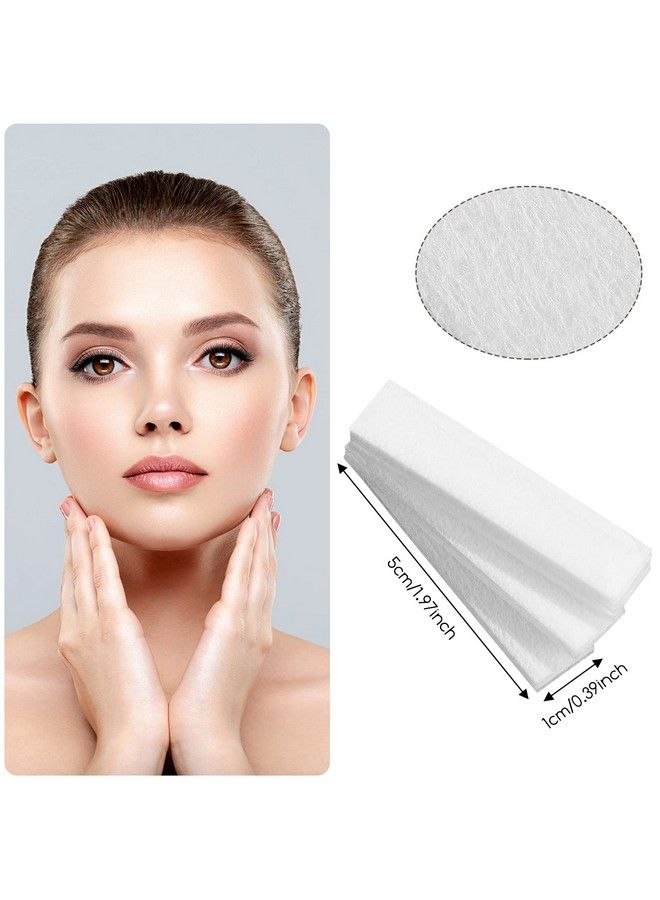 Maitys 400 Pieces Eyebrows Wax Strips Eyebrow Hair Removal Wax Paper Facial Waxing Strips For Women Girls Men Eyebrow Body Face Lip (0.39 X 1.97 Inch) 400 Count (Pack Of 1) - Image 3