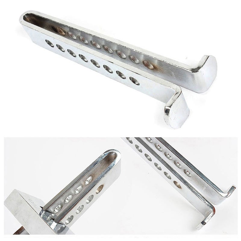 Brake Pedal Lock, Adjustable Auto Stainless Steel 8 Holes Brake Clutch Lock Anti-Theft Device with 2 Keys - Image 2