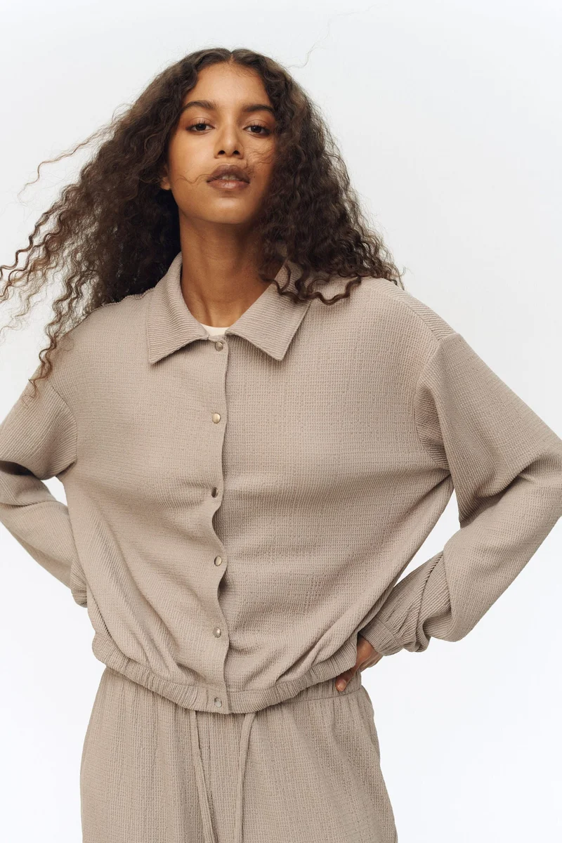 H&M Textured jersey jacket