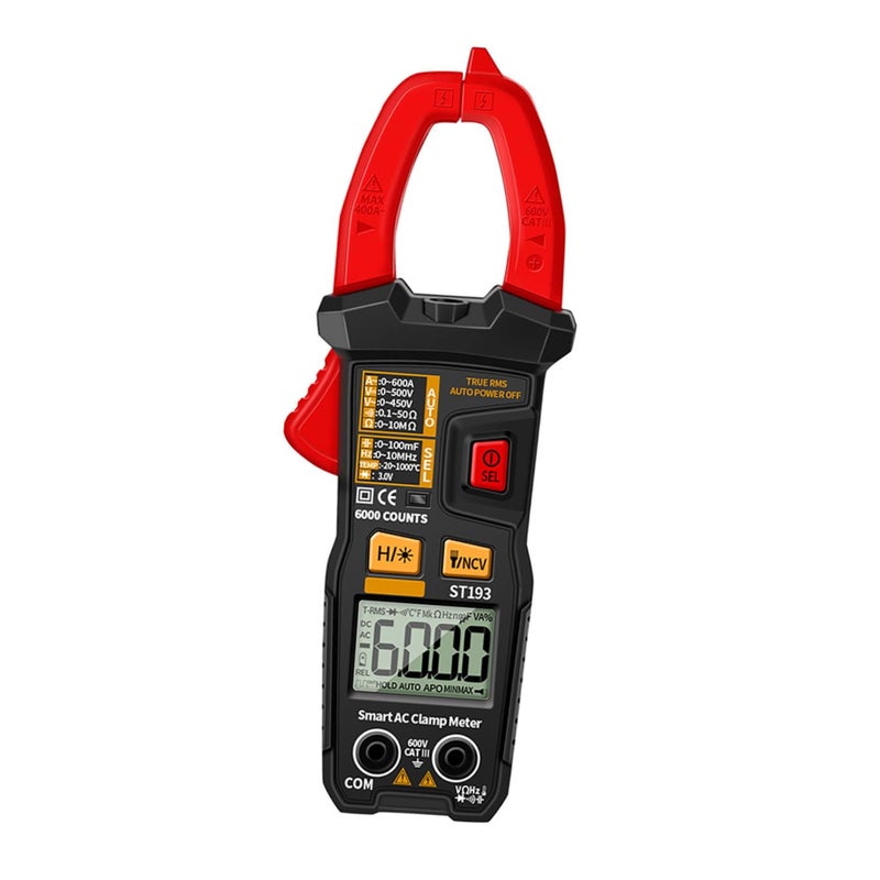 Healifty Digital Clamp Meter St193 Auto-ranging Smart Multimeter for Electrical Repair with Ac/dc Voltage Current Test, Portable Clamp-Type Tester Without Battery for Home and Industrial - Image 1